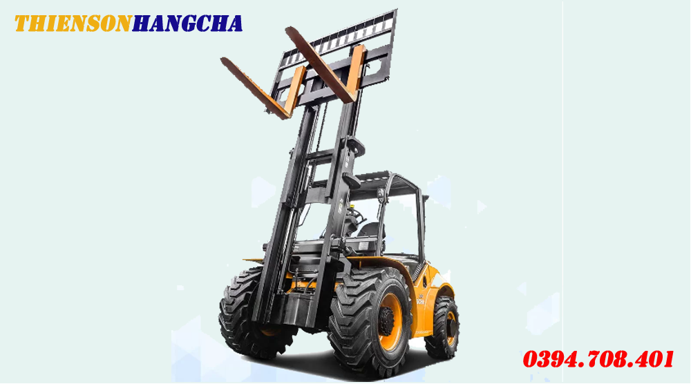 Xe nâng địa hình 3.5 tấn 2 cầu