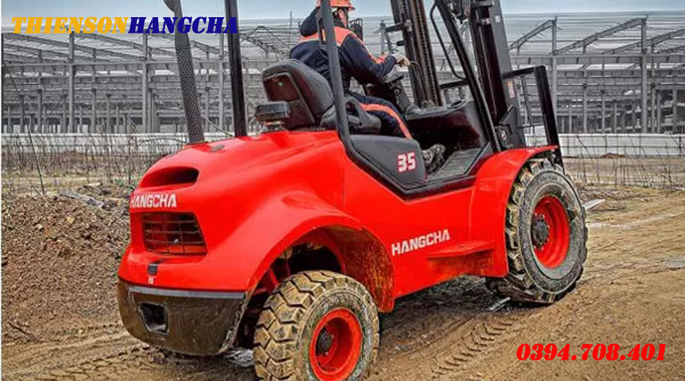 Xe nâng dầu địa hình Hangcha