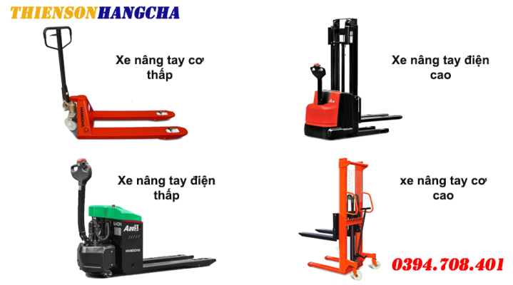Các loại xe nâng tay