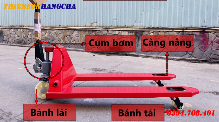 Cấu tạo của xe nâng tay cơ