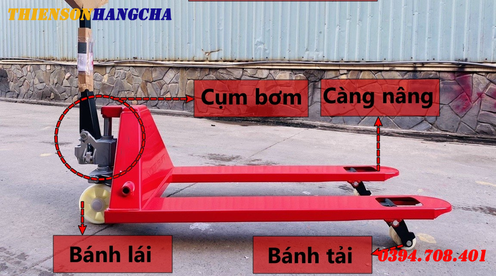 Cấu tạo của xe nâng tay cơ