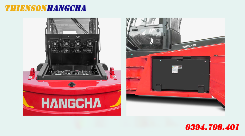 Bình điện của xe nâng điện Hangcha, dễ tháo lắp, sạc bình