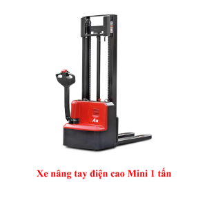 Xe nâng tay điện cao 1 tấn Mini